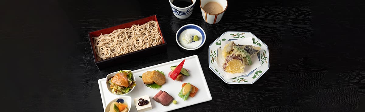 銀座 真田の信州前菜七種と蕎麦